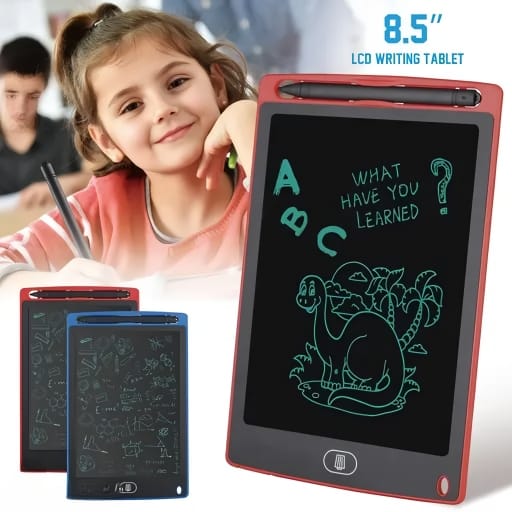 Charkee LCD Writing 8.5 Inch Pack of 2 Tablet Electronic Writing & Drawing Doodle Board Multicolcor